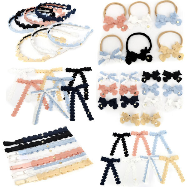AP scallop lace hair accessories