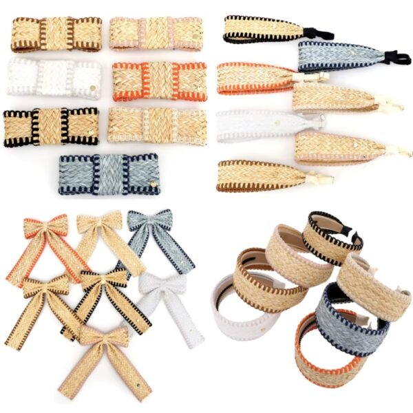 AP burlap hair accessories