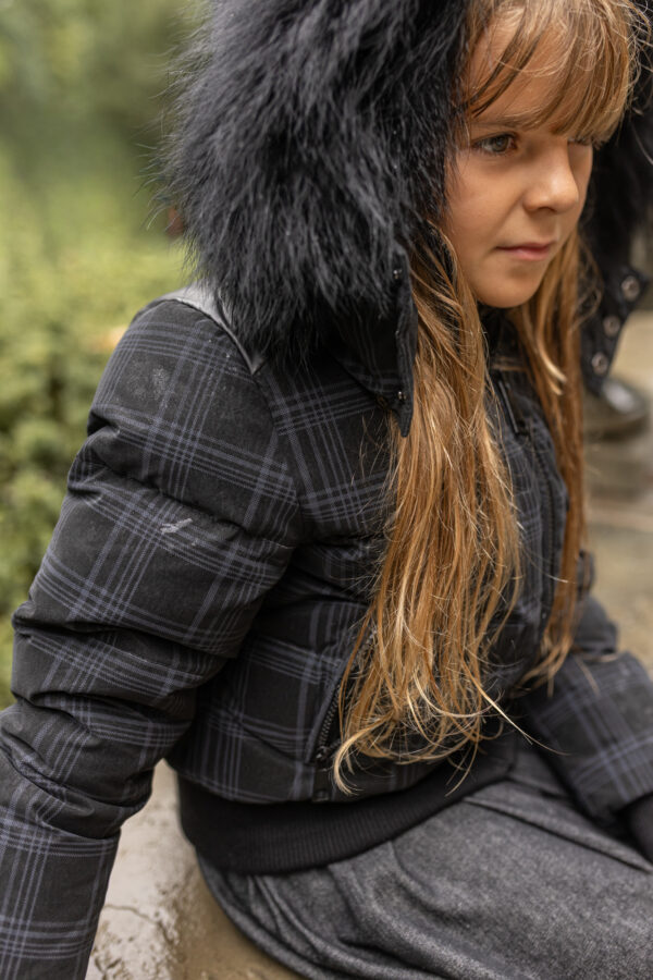 AP plaid down bomber
